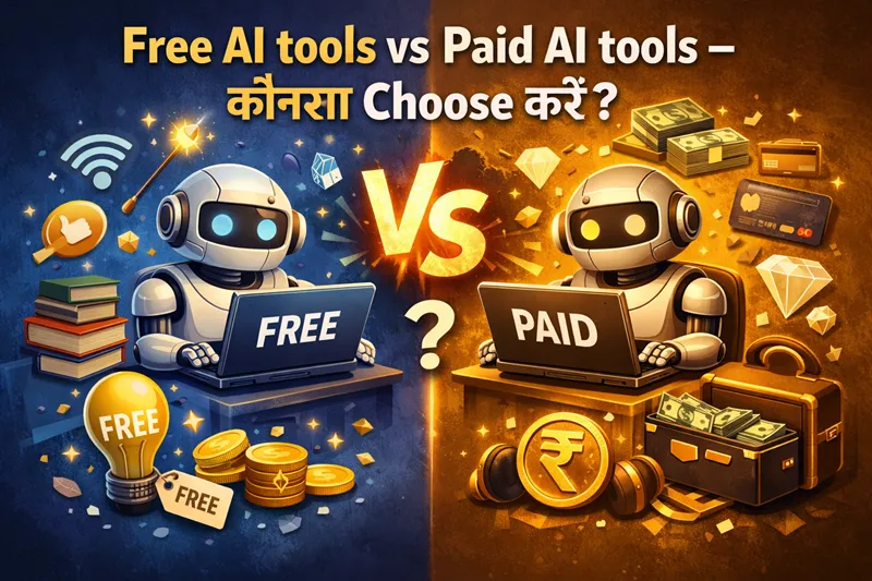 Free AI tools vs Paid AI tools – kaunsa choose kare